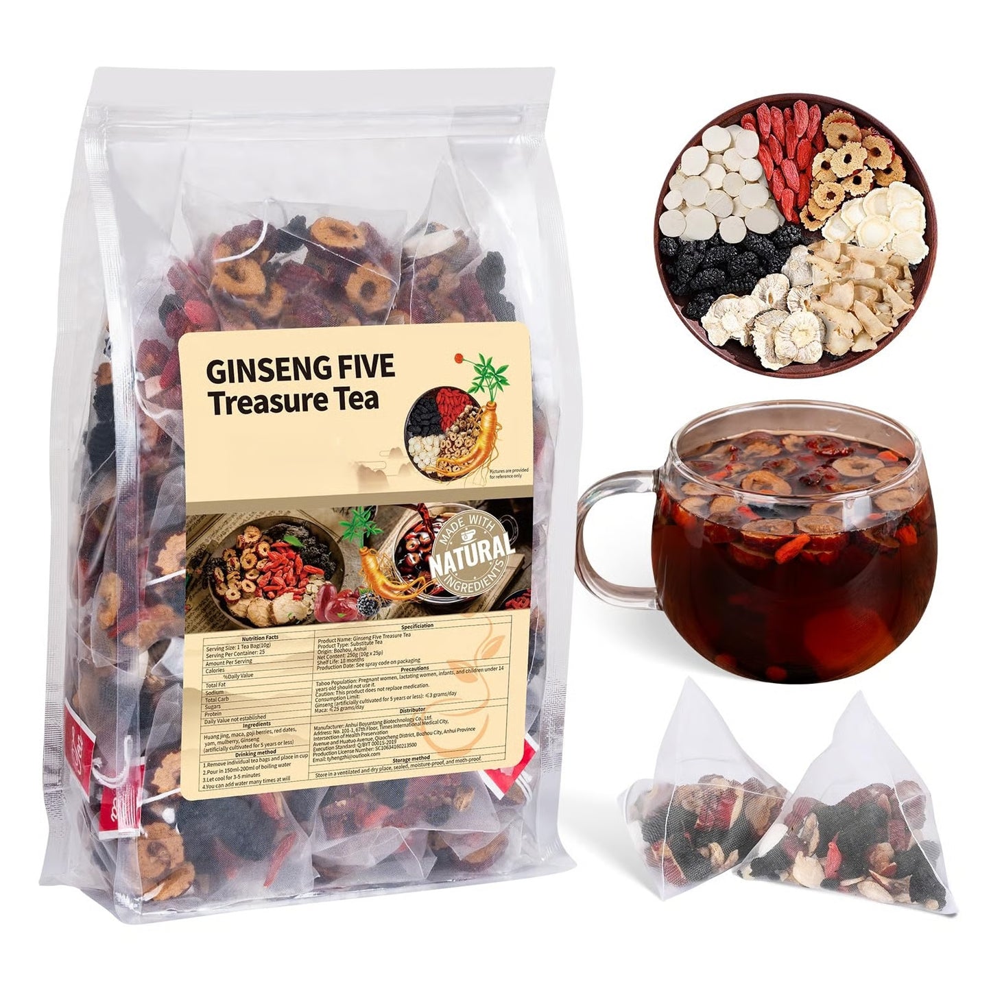 Hot Sale 45% OFF - Ginseng Six Treasure Tea-Energize Your Day